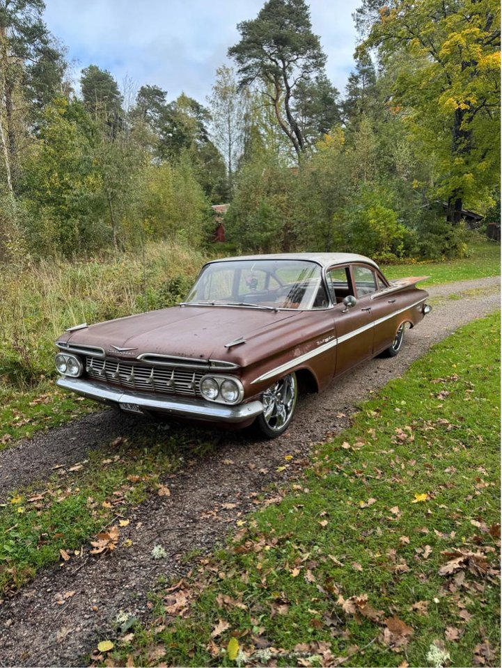 Chevrolet Bel Air 4-dørs Sedan 4.6 V8 Powerglide, 2-trinn, 188hk, 1959