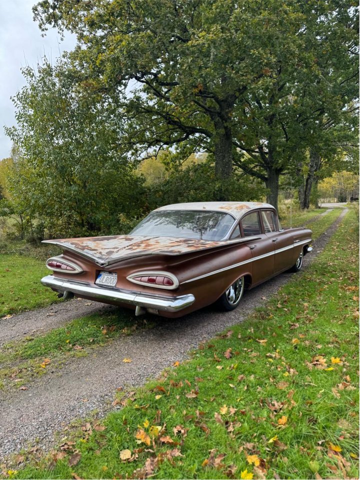 Chevrolet Bel Air 4-dørs Sedan 4.6 V8 Powerglide, 2-trinn, 188hk, 1959