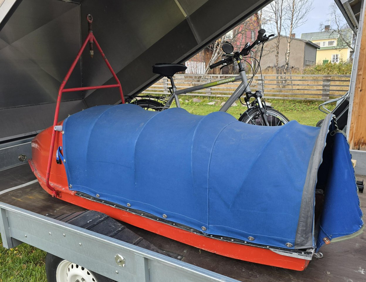 Snöskoter pulka, transport pulka