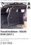 Travall lastgaller och avdelare till Volvo XC40