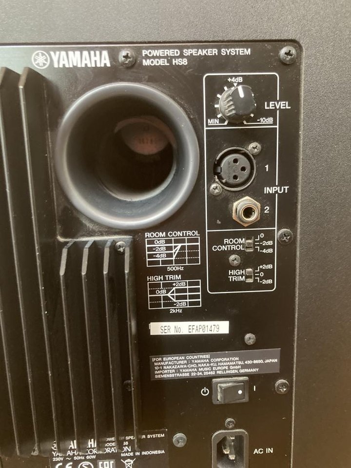 Yamaha HS8 Studiomonitorer