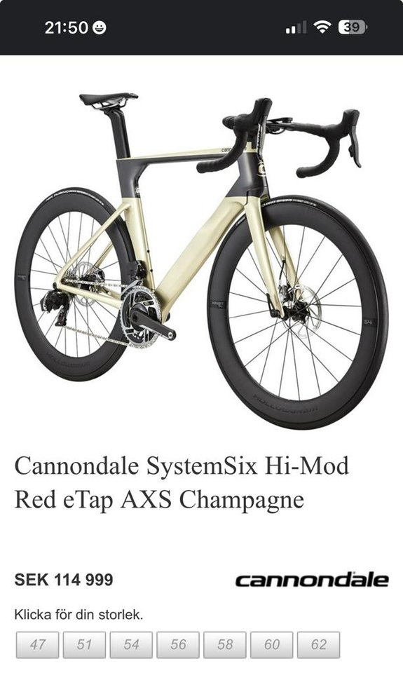 Cannondale SystemSix Hi-Mod S...