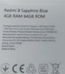 redmi 8 sapphire blue