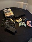 XBox 360, 4 kontroller, 2 mickar, 18 spel