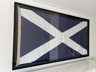 Bomullsflagga Skottland Inramad 200x107 cm