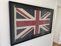 Union Jack Flaggtavla (UK) Inramad 150x90 cm