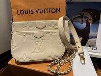 Louis Vuitton Cream Giant monogram Empreinte Multi pochette 