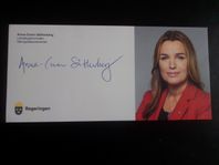 Autograf Anna-Caren Sätherberg Socialdemokraterna