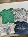 Paket med t-shirts från Acne, Kenzo och Tommy Hilfiger