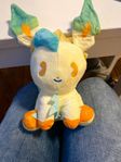 Leafeon, plush, gosedjur med sugpropp på baksidan