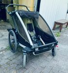 Thule Chariot Cab 2-sits cykelvagn barnvagn dubbelvagn 