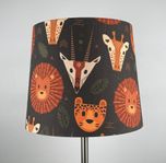 Handgjord djur safari lampskärm 30 cm diameter