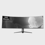 Dator Monitor 49" 5K 75hz Curved IPS