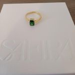 Safira smaragd ring