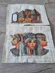 Två papyrus tavlor Egypt 