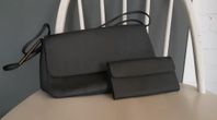 Handväska med matchande plånbok från DKNY