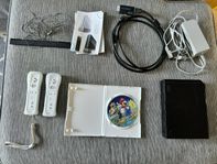 Nintendo Wii med tillbehör+HDMI-konverter+MarioParty 9