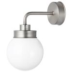 Vägglampa, rostfritt stålfärg 2 st. (IKEA FRIHULT)