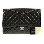 Chanel Maxi Flap Silver Hardwere