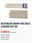 Silverlod Meltolit 56 Sn 500 x 1,5 mm. 2pack