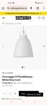 Fritz Hansen taklampa Caravaggio P3 vit blank