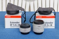 Canon extender EF 1,4 III och EF 2,0 III.