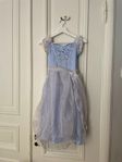 Ljusblå prinsessklänning, 7-8 år, 128 cm