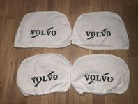 4 st. vita tvättbara nackstödsöverdrag Volvo