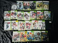 24 st Xbox 360-spel + NHL-steelbook HV71