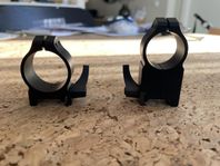 2 x Warne Maxima Scope Rings - Kikarringar