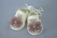 Hand-Knit Princess Baby Girl Shoes | Baby Girl Gift Set 