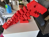 3D Printad Stor rörlig dinosaurie 