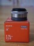 Sony E-mount 16mm F2.8 APS-C