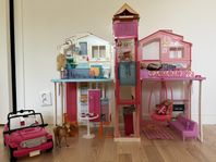 Barbiehus Malibu Town house med bil