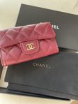 Chanel cardholder burgundy