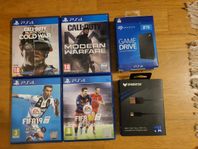 PS4 spel/tillbehör 