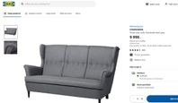 3 Seat Sofa STRANDMON IKEA