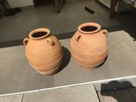 Terracottakruka, urna, antik