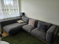 Nockeby-soffan från Ikea, 3-sits med schäslong