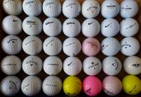 Begagnade golfbollar – Tvättade och sorterade