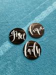 Faith Hope Grace 3 coasters