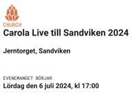 Carola Live till Sandviken 2024