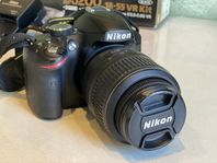 Nikon D3200 med 18-55 VR Kit & 32 GB minneskort 