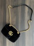 Gucci GG Marmont Chain Flap Velvet handbag