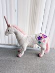 Unicorn leksak gosedjur stående