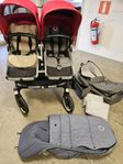 Bugaboo donkey 3 duo med tillbehör 