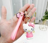 Nyckelring Sanrio pompompurin Hello Kitty i silikon