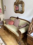 Antik soffa, Rokokostil, mahogny