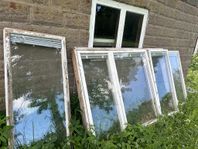 Fönster och tegel till växthus