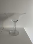 Stort dekorativt martiniglas - H 26 cm x D 23,5 cm